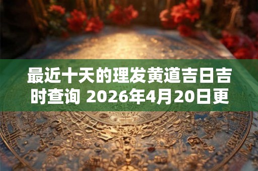 最近十天的理发黄道吉日吉时查询 2026年4月20日更新