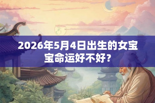 2026年5月4日出生的女宝宝命运好不好？