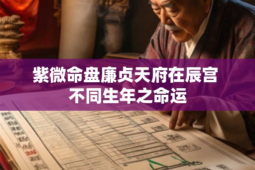 紫微命盘廉贞天府在辰宫 不同生年之命运