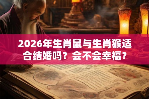 2026年生肖鼠与生肖猴适合结婚吗?会不会幸福? 2026年生肖鼠与生肖猴适合结婚吗?会不会幸福?