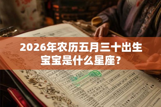 2026年农历五月三十出生宝宝是什么星座？