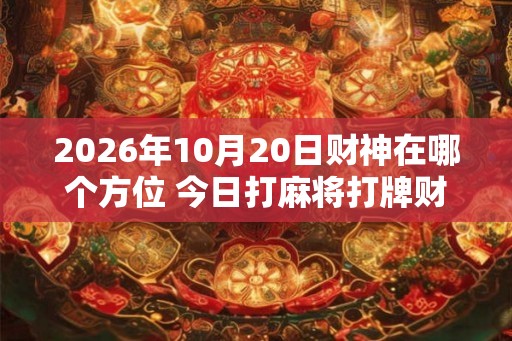 2026年10月20日财神在哪个方位 今日打麻将打牌财神方位