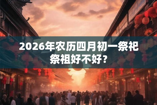 2026年农历四月初一祭祀祭祖好不好？