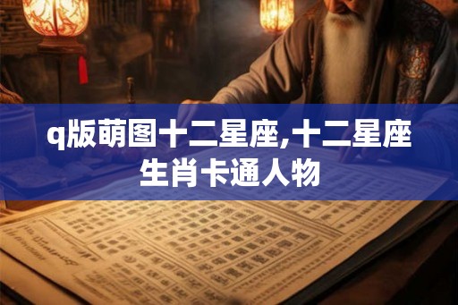 q版萌图十二星座,十二星座生肖卡通人物