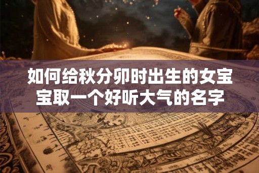 如何给秋分卯时出生的女宝宝取一个好听大气的名字