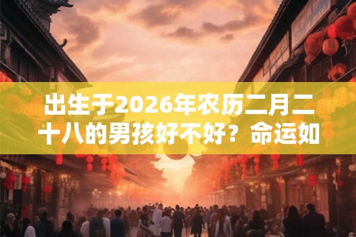 出生于2026年农历二月二十八的男孩好不好？命运如何？
