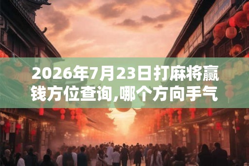 2026年7月23日打麻将赢钱方位查询,哪个方向手气佳