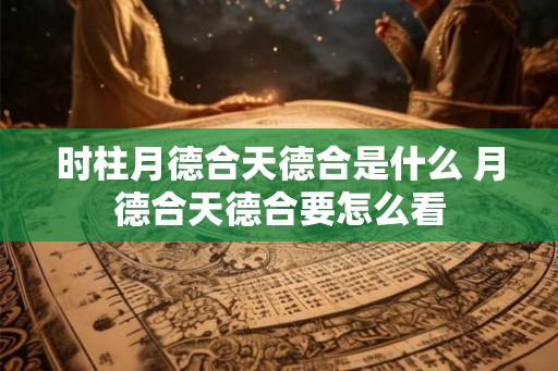 时柱月德合天德合是什么 月德合天德合要怎么看