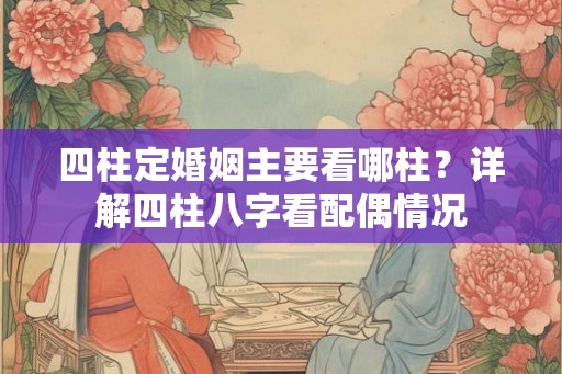 四柱定婚姻主要看哪柱?详解四柱八字看配偶情况 四柱定婚姻主要看哪柱?详解四柱八字看配偶情况