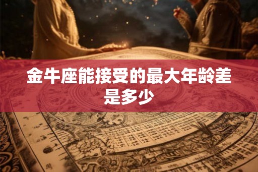 金牛座能接受的最大年龄差是多少