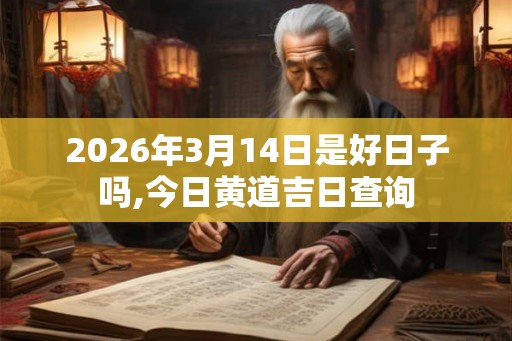 2026年3月14日是好日子吗,今日黄道吉日查询