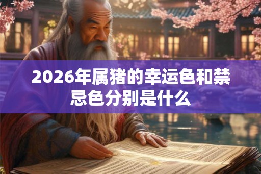 2026年属猪的幸运色和禁忌色分别是什么 2026年属猪的幸运色和禁忌色分别是什么