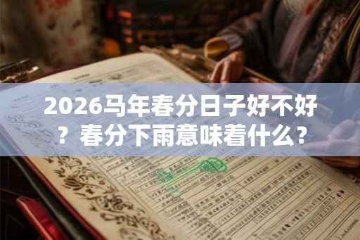 2026马年春分日子好不好？春分下雨意味着什么？