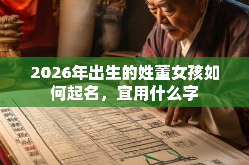 2026年出生的姓董女孩如何起名，宜用什么字