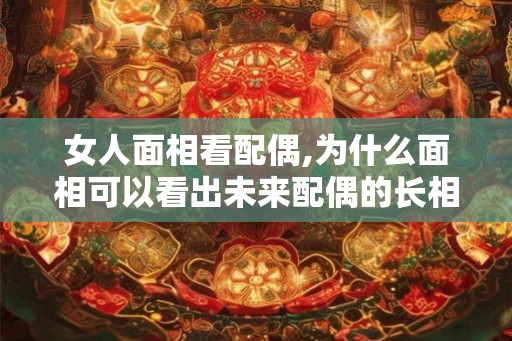 女人面相看配偶,为什么面相可以看出未来配偶的长相和性格