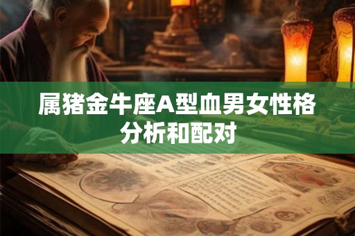 属猪金牛座A型血男女性格分析和配对