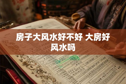 房子大风水好不好 大房好风水吗