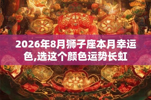 2026年8月狮子座本月幸运色,选这个颜色运势长虹