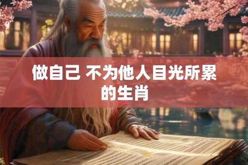 做自己 不为他人目光所累的生肖