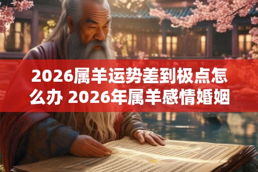 2026属羊运势差到极点怎么办 2026年属羊感情婚姻咋样