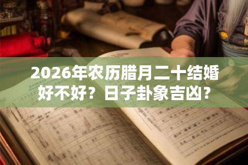 2026年农历腊月二十结婚好不好?日子卦象吉凶? 2026年农历腊月二十结婚好不好?日子卦象吉凶?