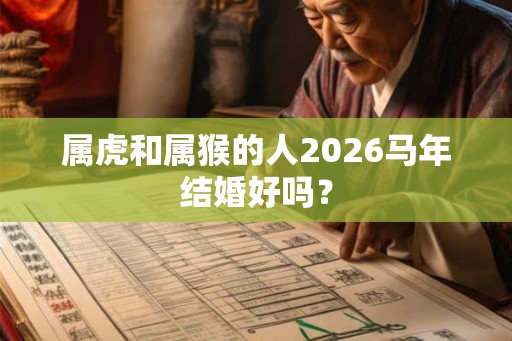 属虎和属猴的人2026马年结婚好吗？