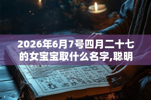 2026年6月7号四月二十七的女宝宝取什么名字,聪明灵动 2026年6月7号四月二十七的女宝宝取什么名字,聪明灵动