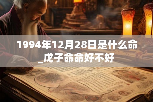 1994年12月28日是什么命_戊子命命好不好