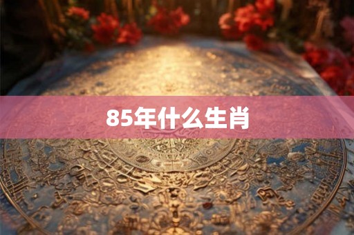85年什么生肖 85年什么生肖