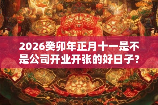 2026癸卯年正月十一是不是公司开业开张的好日子？