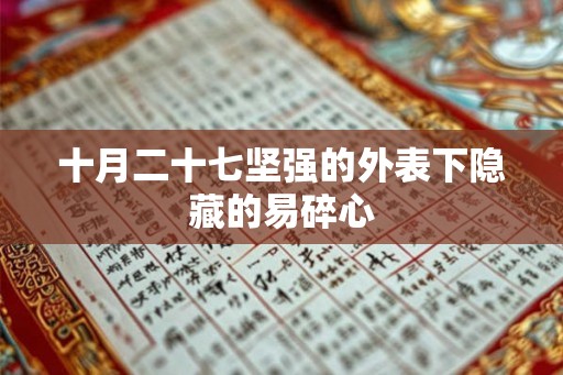十月二十七坚强的外表下隐藏的易碎心