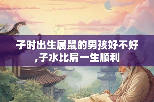 子时出生属鼠的男孩好不好,子水比肩一生顺利