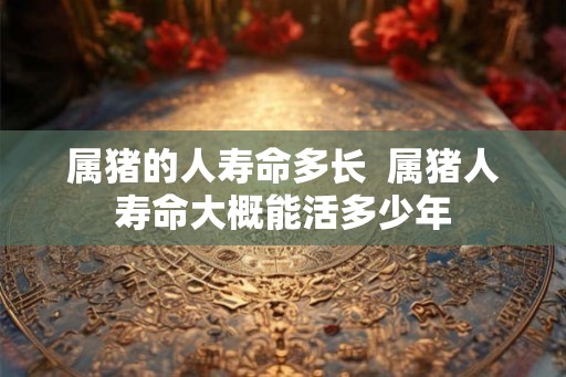 属猪的人寿命多长  属猪人寿命大概能活多少年