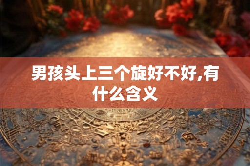 男孩头上三个旋好不好,有什么含义