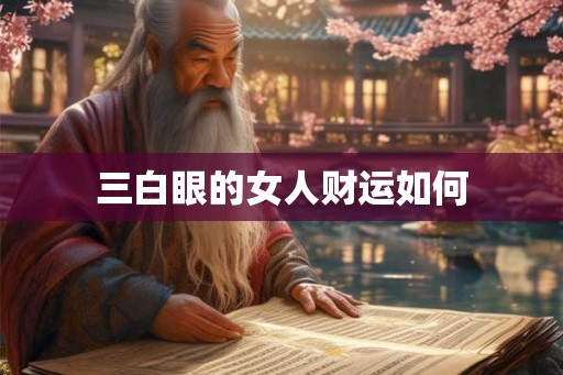 三白眼的女人财运如何 三白眼的女人财运如何