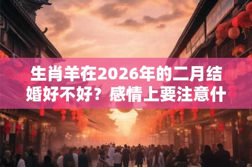 生肖羊在2026年的二月结婚好不好?感情上要注意什么? 生肖羊在2026年的二月结婚好不好?感情上要注意什么?
