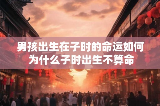 男孩出生在子时的命运如何 为什么子时出生不算命