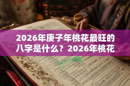 2026年庚子年桃花最旺的八字是什么？2026年桃花运最好的八字