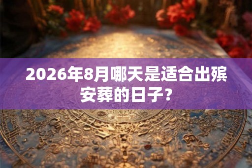 2026年8月哪天是适合出殡安葬的日子？