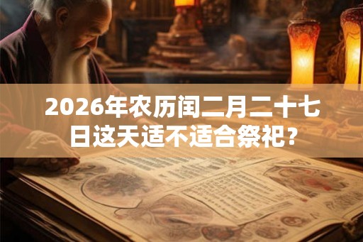 2026年农历闰二月二十七日这天适不适合祭祀？