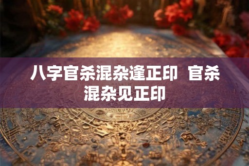 八字官杀混杂逢正印  官杀混杂见正印