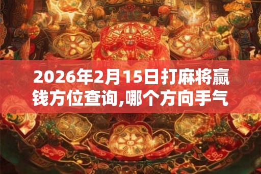 2026年2月15日打麻将赢钱方位查询,哪个方向手气佳