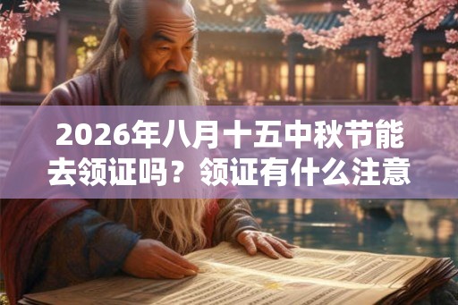 2026年八月十五中秋节能去领证吗？领证有什么注意事项？
