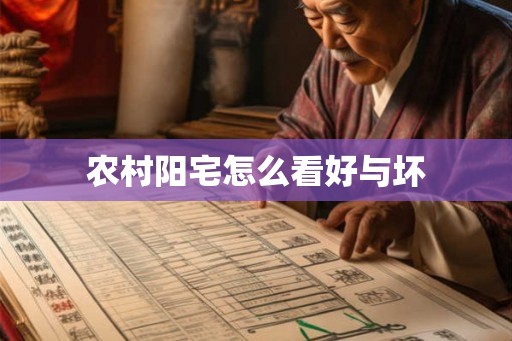 农村阳宅怎么看好与坏 农村阳宅怎么看好与坏
