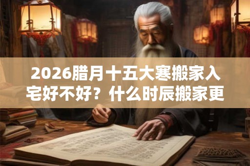 2026腊月十五大寒搬家入宅好不好？什么时辰搬家更好？