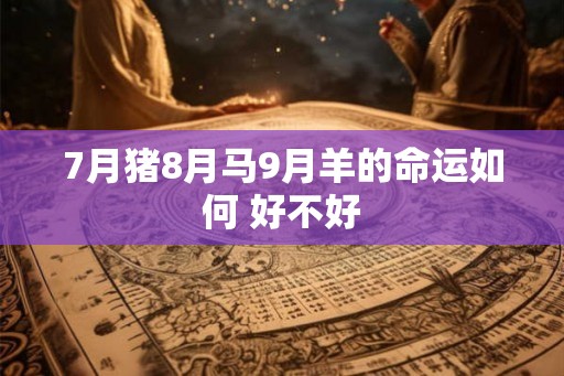 7月猪8月马9月羊的命运如何 好不好