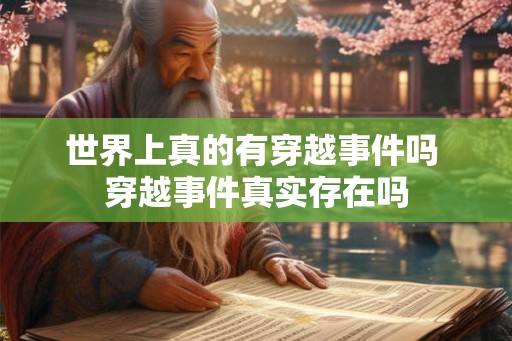 世界上真的有穿越事件吗 穿越事件真实存在吗