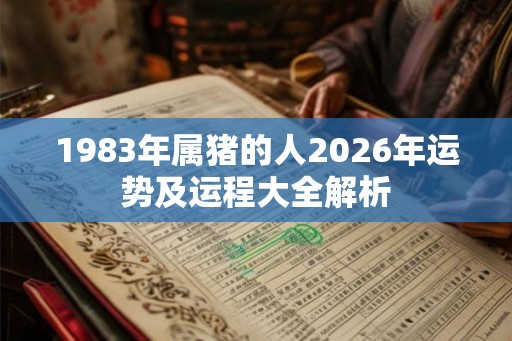 1983年属猪的人2026年运势及运程大全解析
