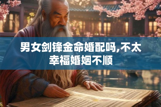 男女剑锋金命婚配吗,不太幸福婚姻不顺