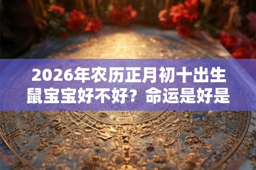 2026年农历正月初十出生鼠宝宝好不好？命运是好是坏？